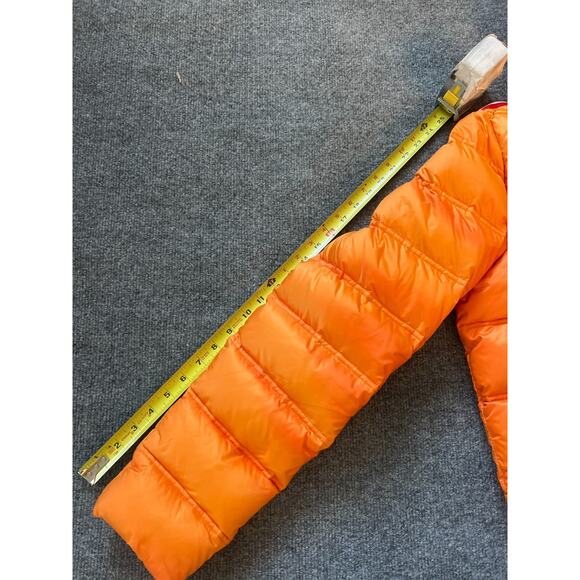 Rossignol Cesar Mens Orange Full-Zip Hooded Down Puffer Jacket Size M - Picture 6 of 11